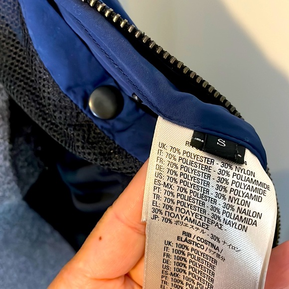 DIESEL light weight Windbreaker🌧️ Navy blue Unisex like brand new! - Picture 8 of 11